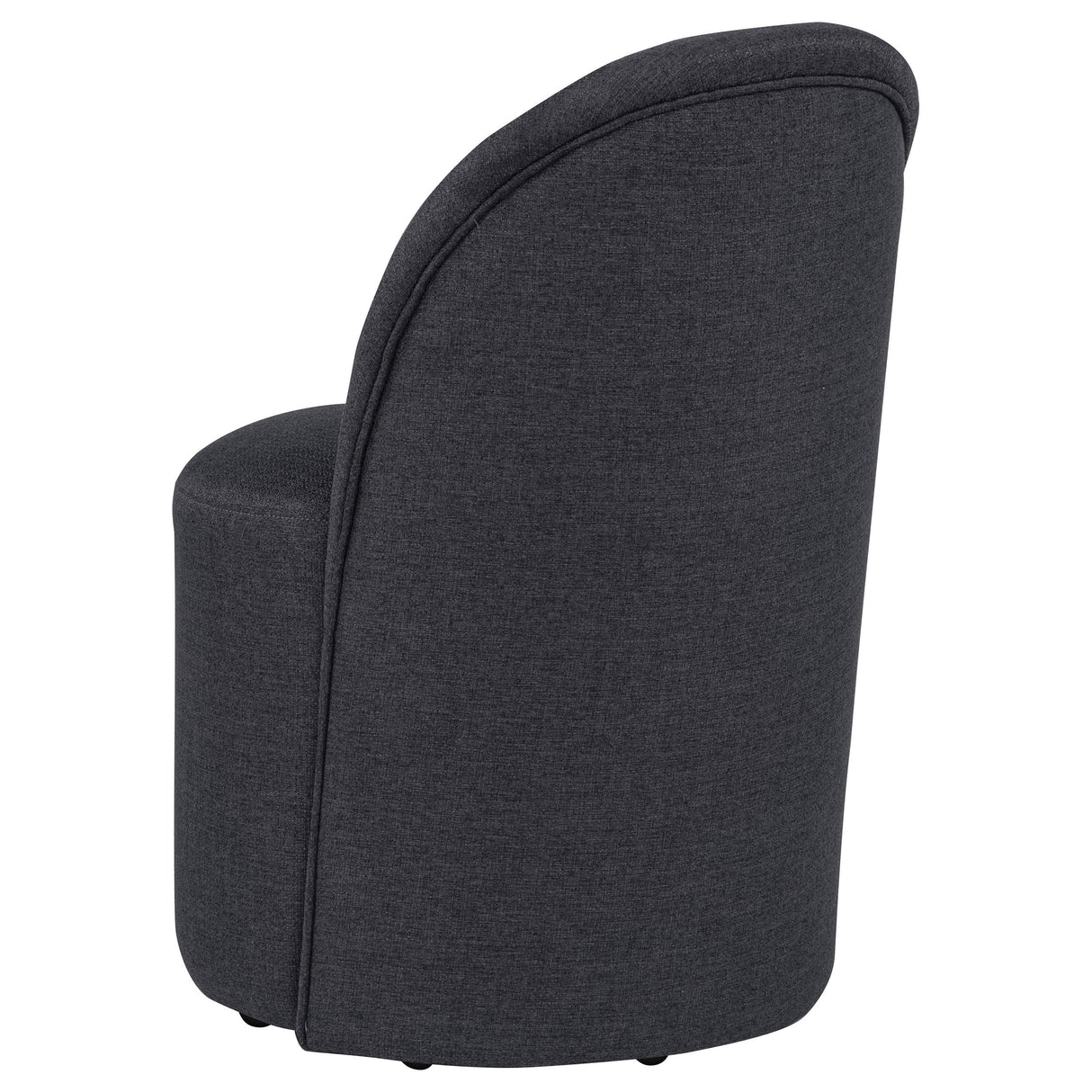 Aubrey Charcoal Upholstered Barrel Dining Side Chair, Set of 2 from Coaster - Luna Furniture