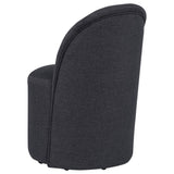 Aubrey Charcoal Upholstered Barrel Dining Side Chair, Set of 2 from Coaster - Luna Furniture