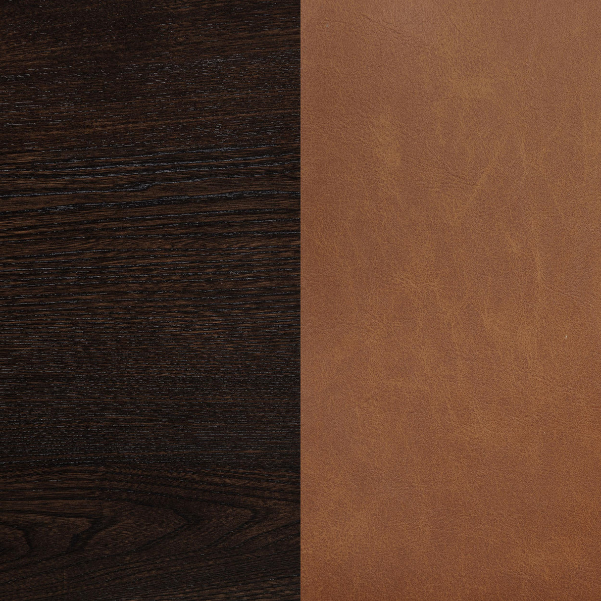 Tegan Cognac Faux Leather Upholstered Counter Height Chair, Set of 2 from Coaster - Luna Furniture