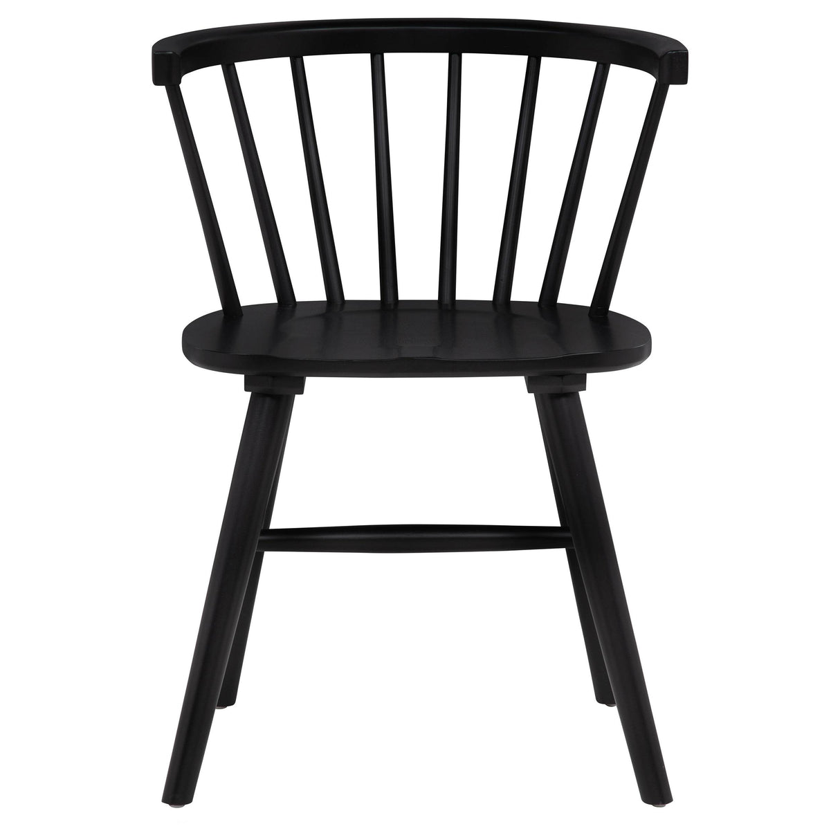 Jeffries Black Windsor Wood Dining Side Chair, Set of 2 from Coaster - Luna Furniture