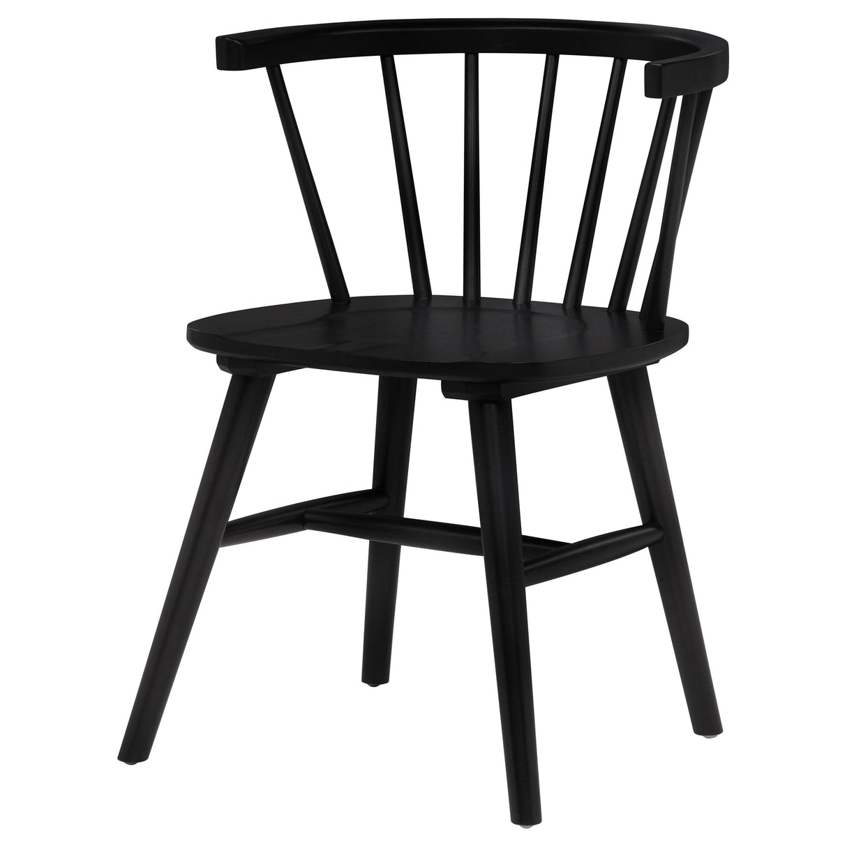 Jeffries Black Windsor Wood Dining Side Chair, Set of 2 from Coaster - Luna Furniture