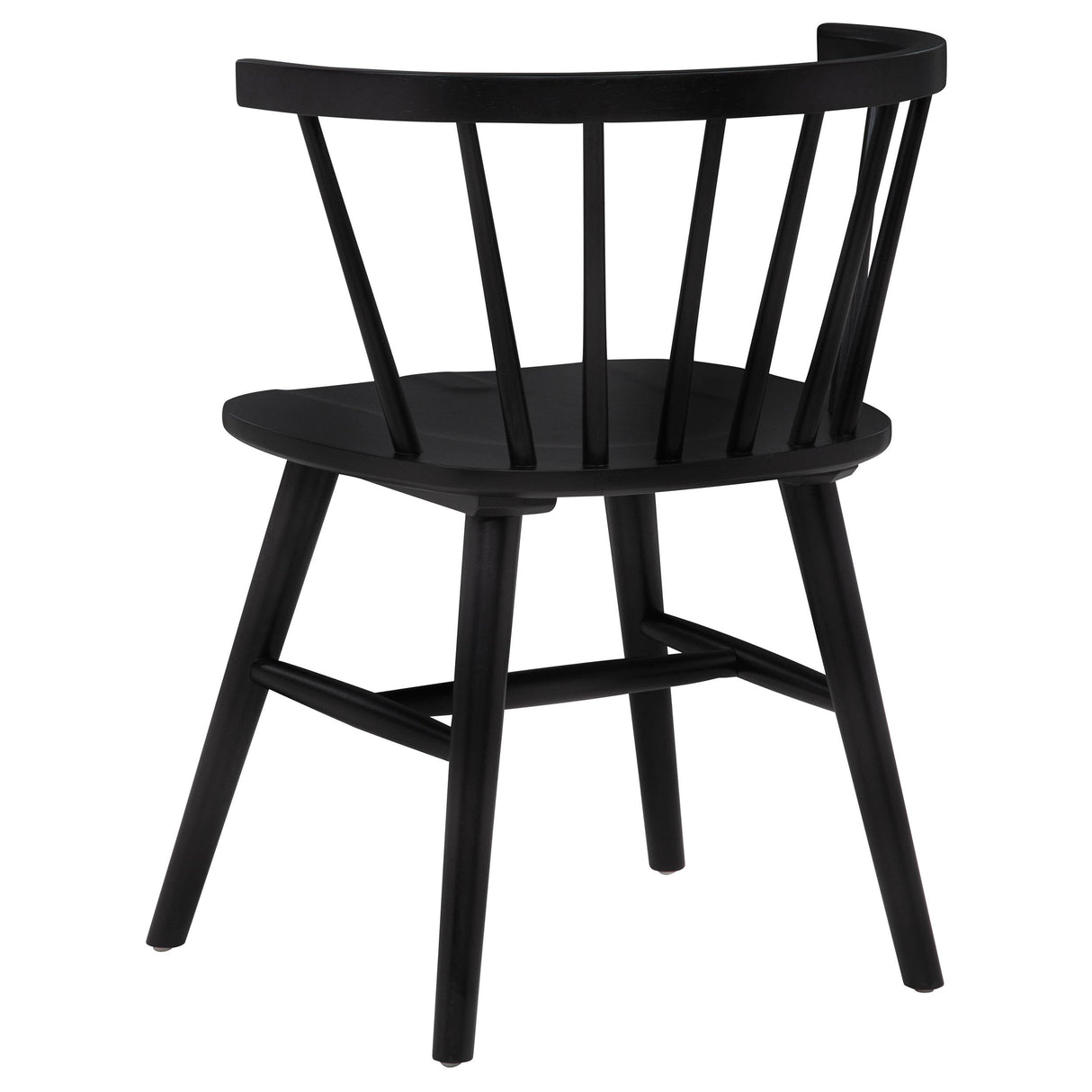 Jeffries Black Windsor Wood Dining Side Chair, Set of 2 from Coaster - Luna Furniture