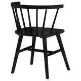 Jeffries Black Windsor Wood Dining Side Chair, Set of 2 from Coaster - Luna Furniture