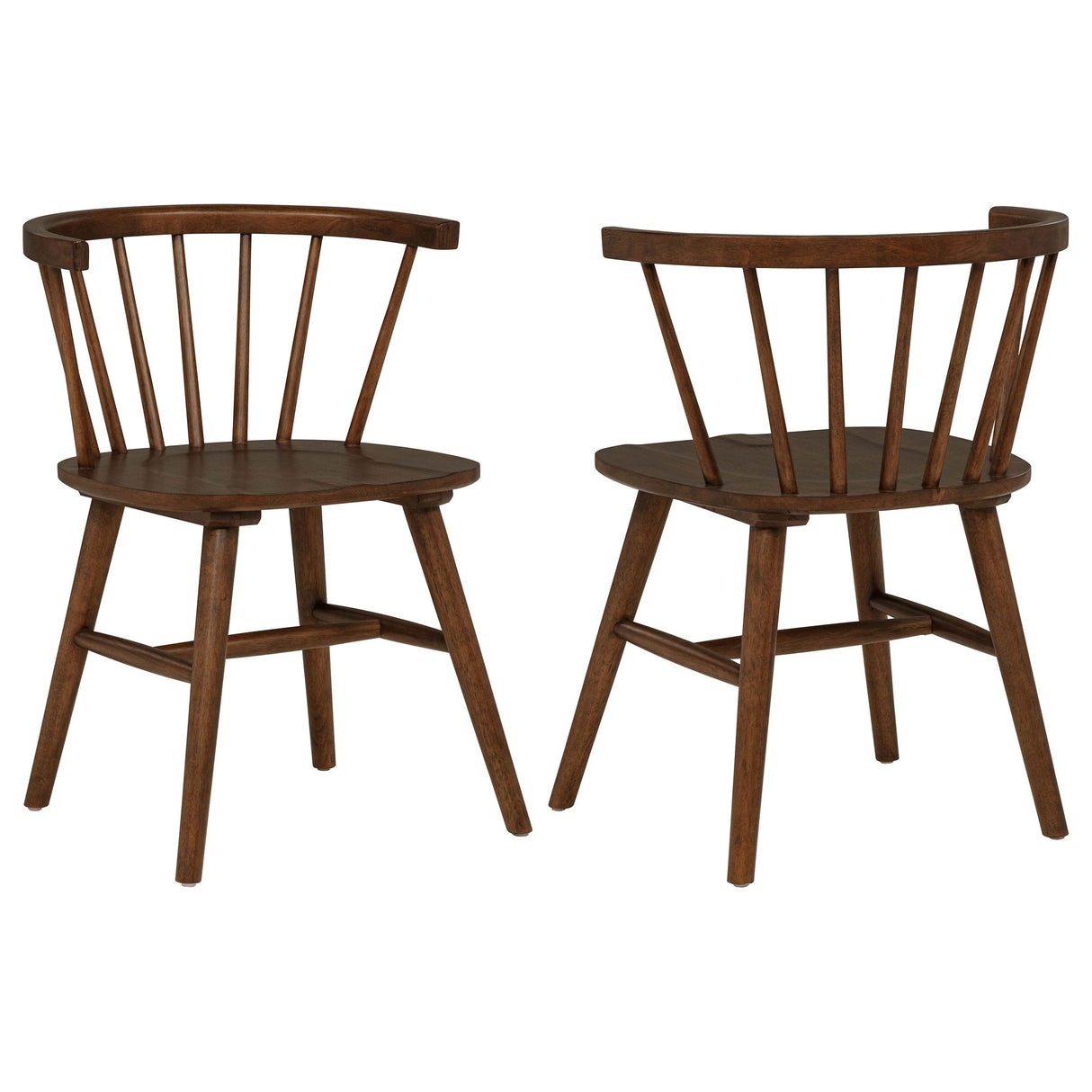 Jeffries Walnut Windsor Wood Dining Side Chair, Set of 2 from Coaster - Luna Furniture
