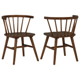 Jeffries Walnut Windsor Wood Dining Side Chair, Set of 2 from Coaster - Luna Furniture