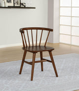 Jeffries Walnut Windsor Wood Dining Side Chair, Set of 2 from Coaster - Luna Furniture