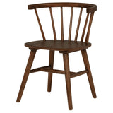 Jeffries Walnut Windsor Wood Dining Side Chair, Set of 2 from Coaster - Luna Furniture