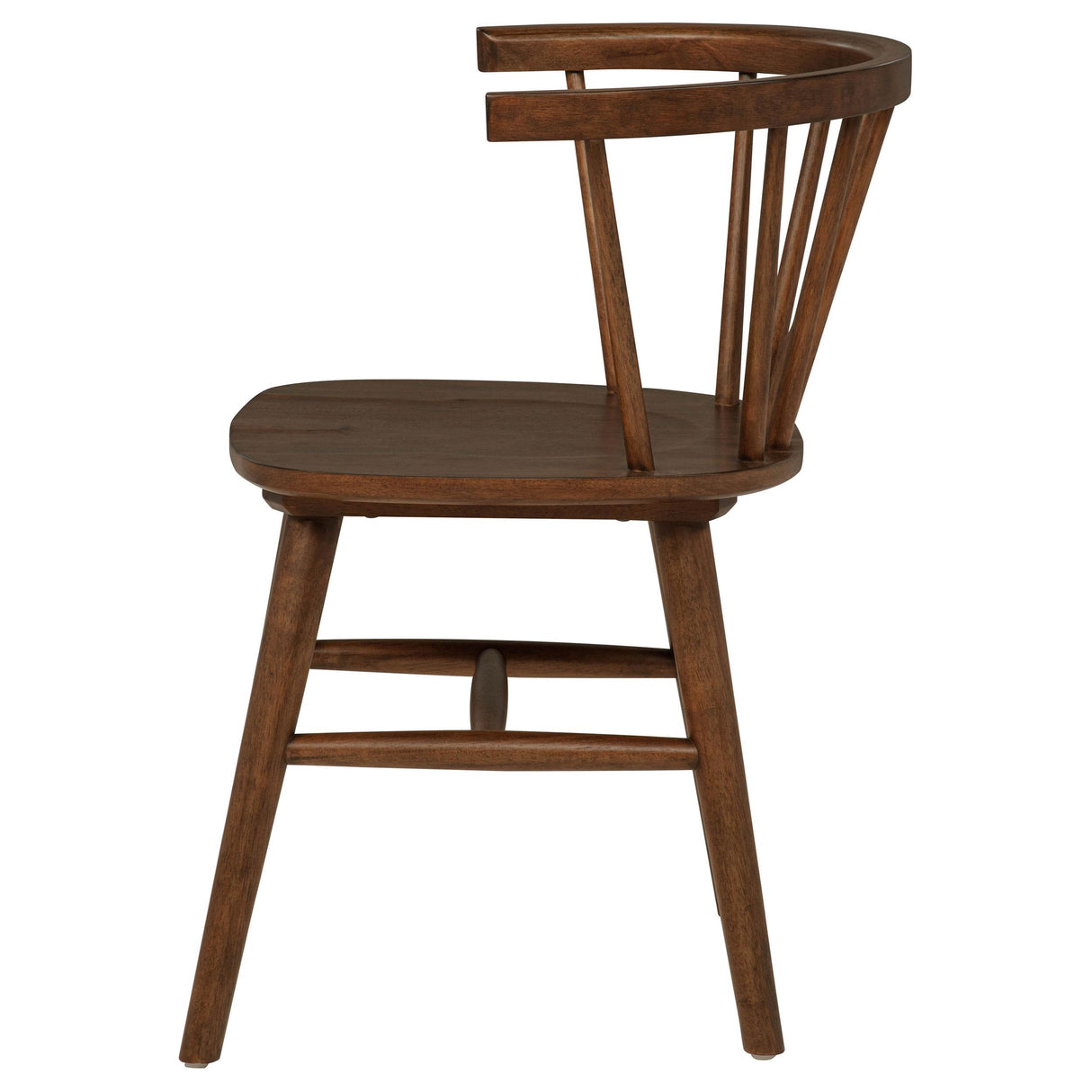 Jeffries Walnut Windsor Wood Dining Side Chair, Set of 2 from Coaster - Luna Furniture