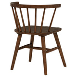 Jeffries Walnut Windsor Wood Dining Side Chair, Set of 2 from Coaster - Luna Furniture