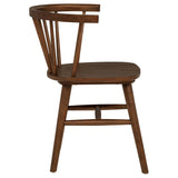 Jeffries Walnut Windsor Wood Dining Side Chair, Set of 2 from Coaster - Luna Furniture