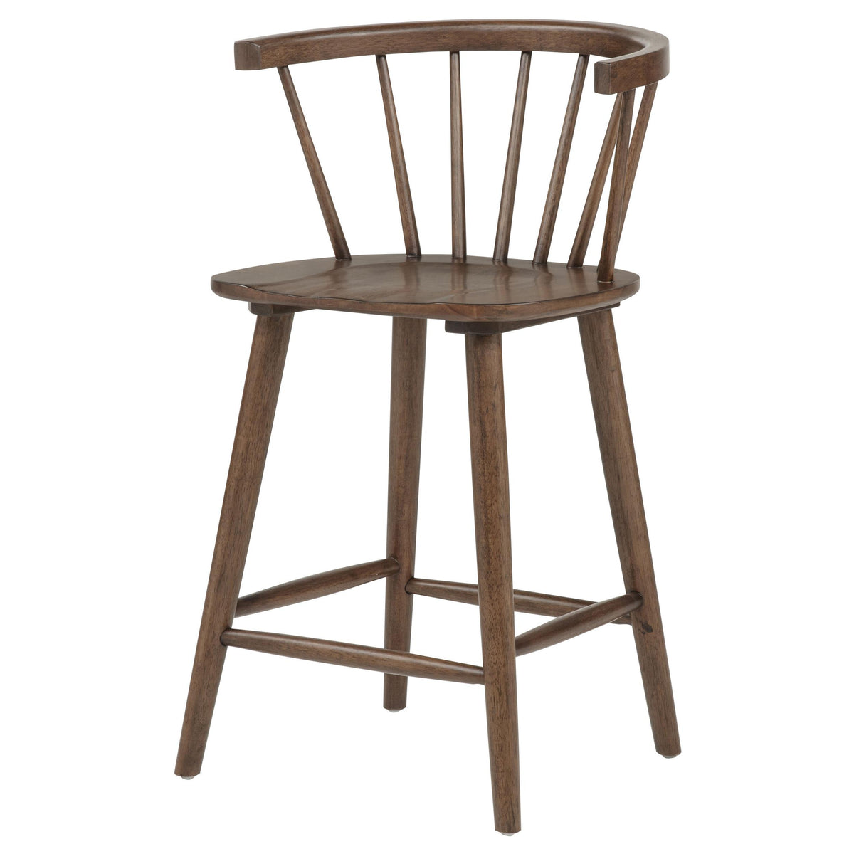 Jeffries Walnut Spindle Back Counter Height Chair, Set of 2 from Coaster - Luna Furniture