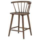 Jeffries Walnut Spindle Back Counter Height Chair, Set of 2 from Coaster - Luna Furniture