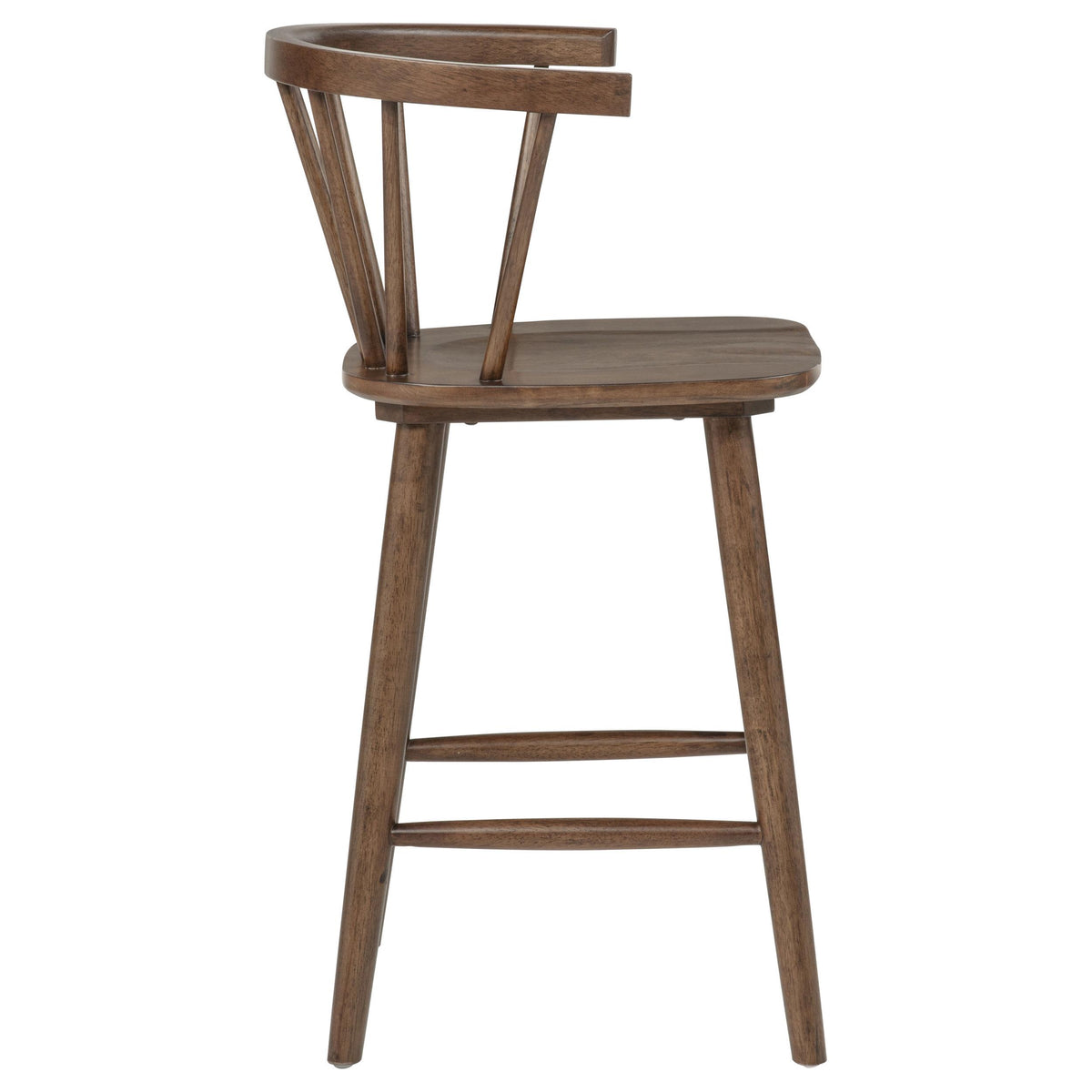 Jeffries Walnut Spindle Back Counter Height Chair, Set of 2 from Coaster - Luna Furniture