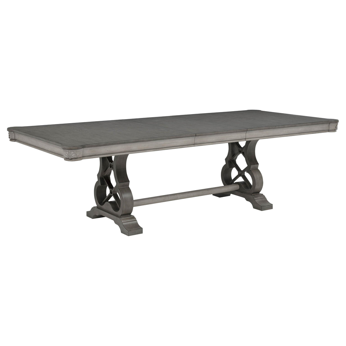 Cresswell Weathered Taupe 7-Piece 104-inch Extension Dining Set from Coaster - Luna Furniture