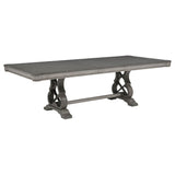 Cresswell Weathered Taupe 7-Piece 104-inch Extension Dining Set from Coaster - Luna Furniture
