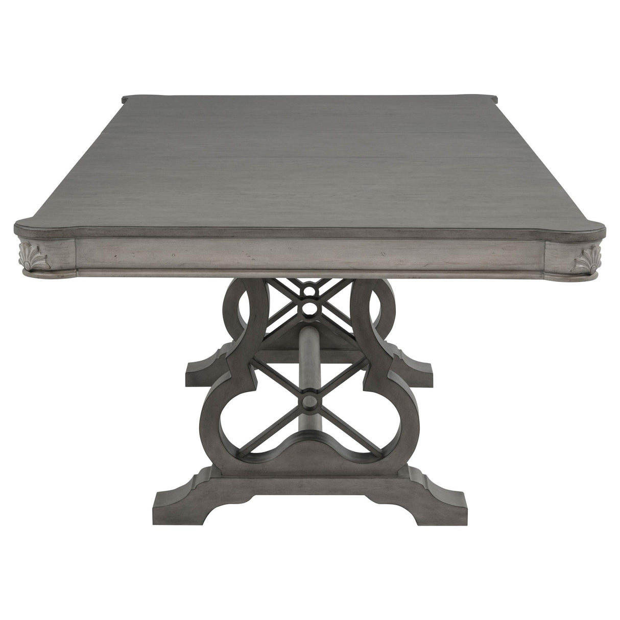 Cresswell Weathered Taupe 7-Piece 104-inch Extension Dining Set from Coaster - Luna Furniture