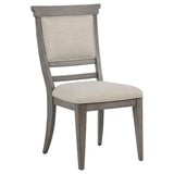 Cresswell Weathered Taupe 7-Piece 104-inch Extension Dining Set from Coaster - Luna Furniture