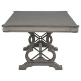 Cresswell Weathered Taupe 104-inch Double Pedestal Extension Dining Table from Coaster - Luna Furniture