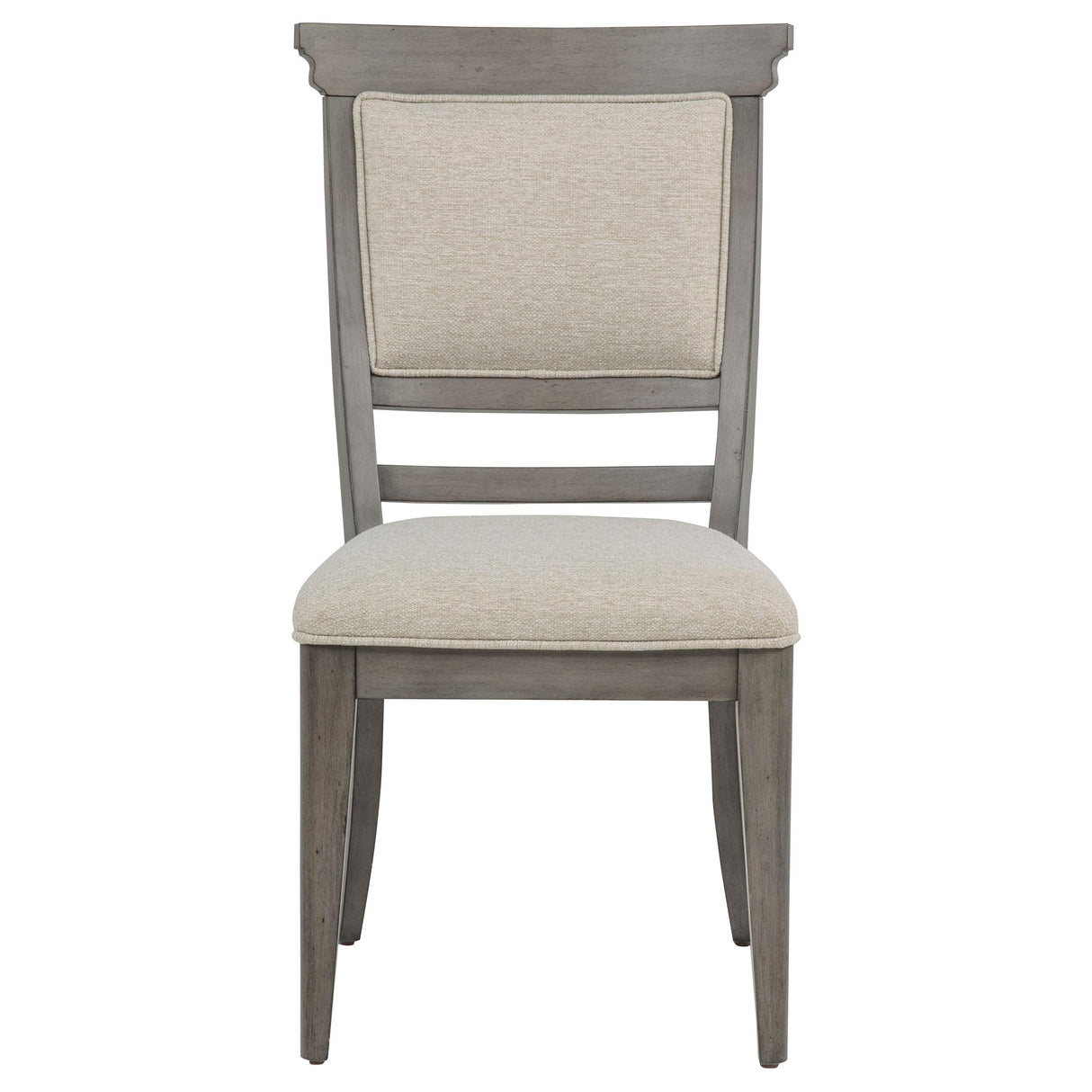Cresswell Tan/Weathered Taupe Upholstered Dining Side Chair, Set of 2 from Coaster - Luna Furniture