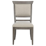 Cresswell Tan/Weathered Taupe Upholstered Dining Side Chair, Set of 2 from Coaster - Luna Furniture