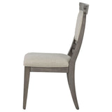 Cresswell Tan/Weathered Taupe Upholstered Dining Side Chair, Set of 2 from Coaster - Luna Furniture
