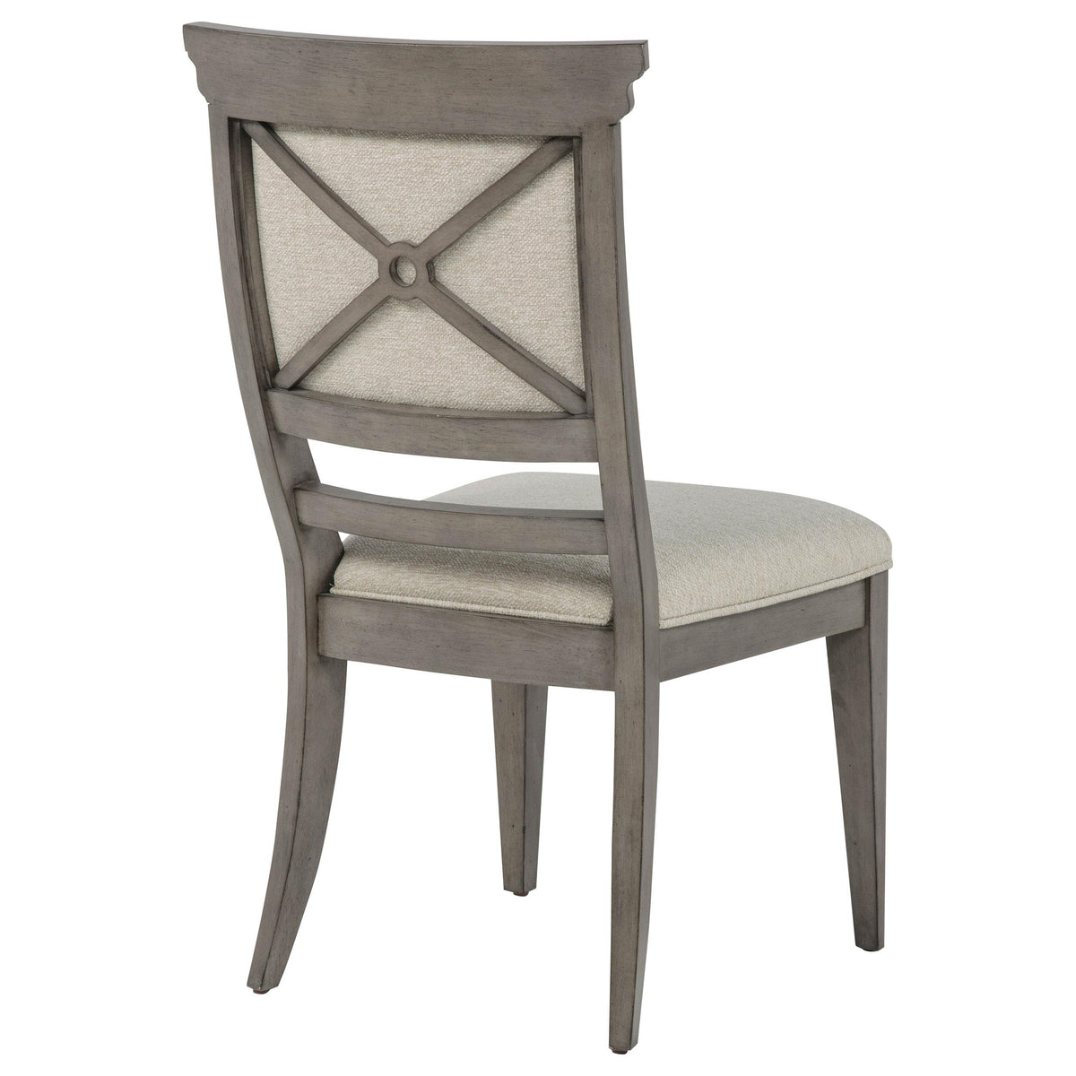 Cresswell Tan/Weathered Taupe Upholstered Dining Side Chair, Set of 2 from Coaster - Luna Furniture