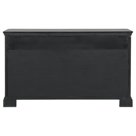 Cresswell Weathered Taupe 2-Door 3-Drawer Wine Storage Buffet from Coaster - Luna Furniture