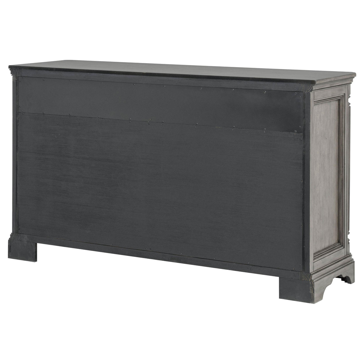 Cresswell 2-door 3-drawer Wine Storage Buffet Weathered Taupe from Coaster - Luna Furniture