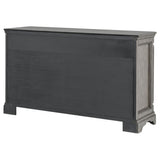 Cresswell 2-door 3-drawer Wine Storage Buffet Weathered Taupe from Coaster - Luna Furniture