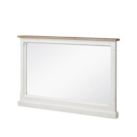 Cintra Large Mirror in Limestone White from Four Hands - Luna Furniture