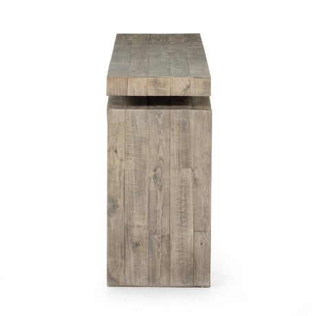 Matthes Console Table - 79" in Weathered Wheat from Four Hands - Luna Furniture