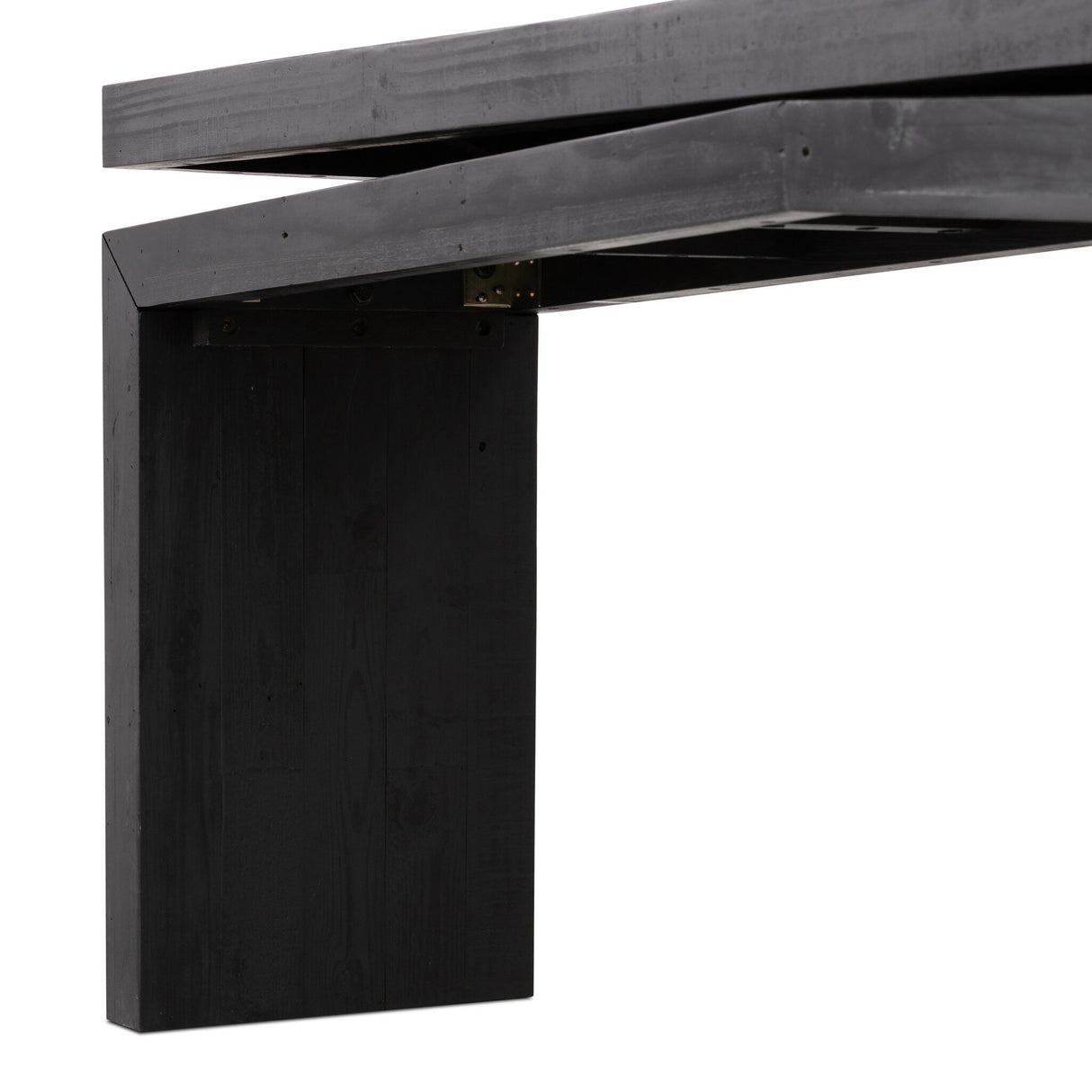 Matthes Console Table - 79" in Aged Black Pine from Four Hands - Luna Furniture