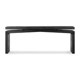 Matthes Console Table - 79" in Aged Black Pine from Four Hands - Luna Furniture