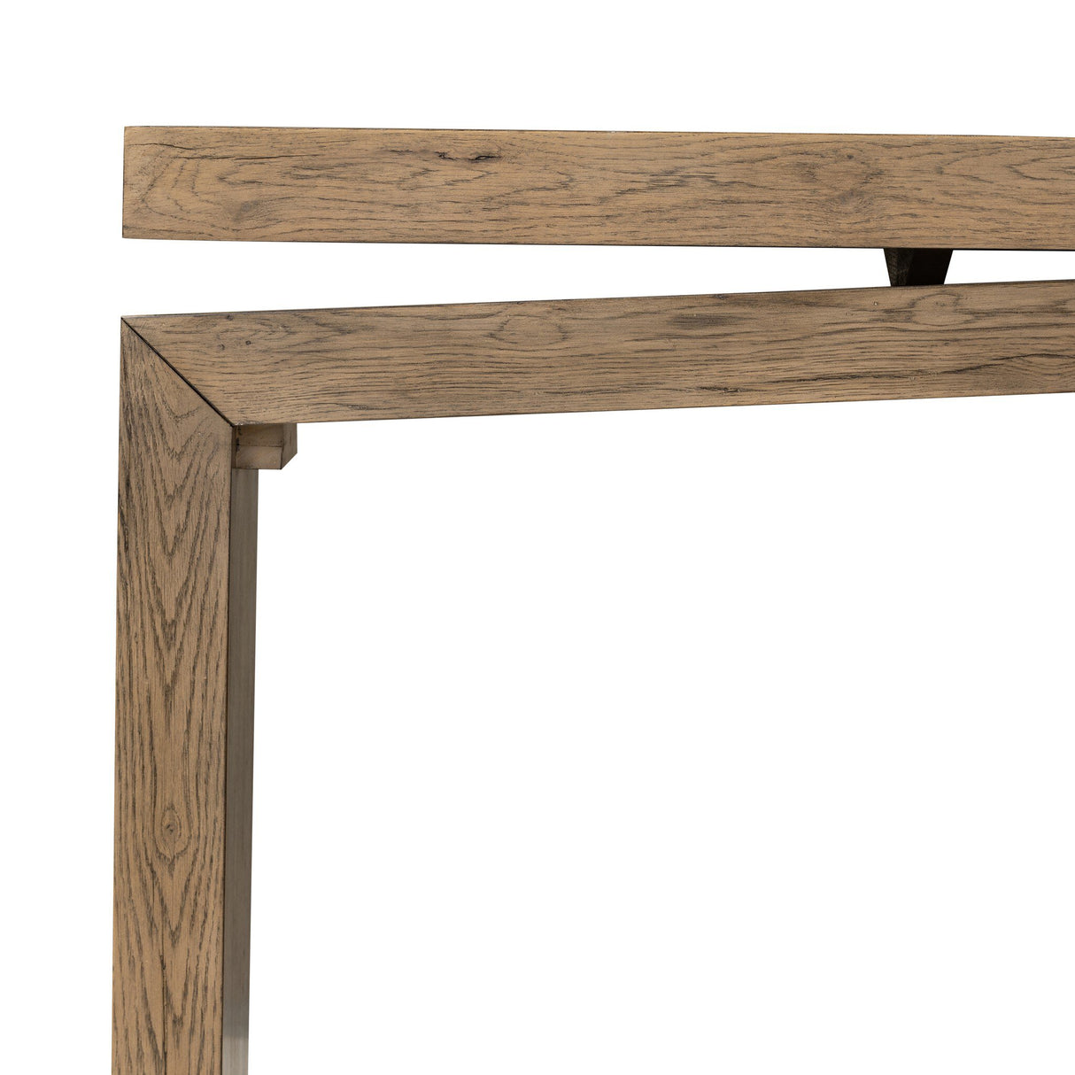 Matthes Console Table - 79" in Rustic Grey Veneer from Four Hands - Luna Furniture