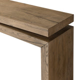 Matthes Console Table - 79" in Rustic Grey Veneer from Four Hands - Luna Furniture