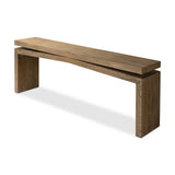 Matthes Console Table - 79" in Rustic Grey Veneer from Four Hands - Luna Furniture