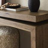 Matthes Console Table - 79" in Rustic Grey Veneer from Four Hands - Luna Furniture