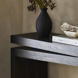 Matthes Console Table - 79" in Smoked Black Veneer from Four Hands - Luna Furniture