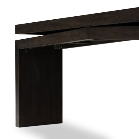 Matthes Console Table - 79" in Smoked Black Veneer from Four Hands - Luna Furniture