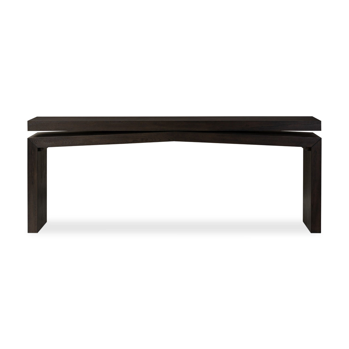 Matthes Console Table - 79" in Smoked Black Veneer from Four Hands - Luna Furniture