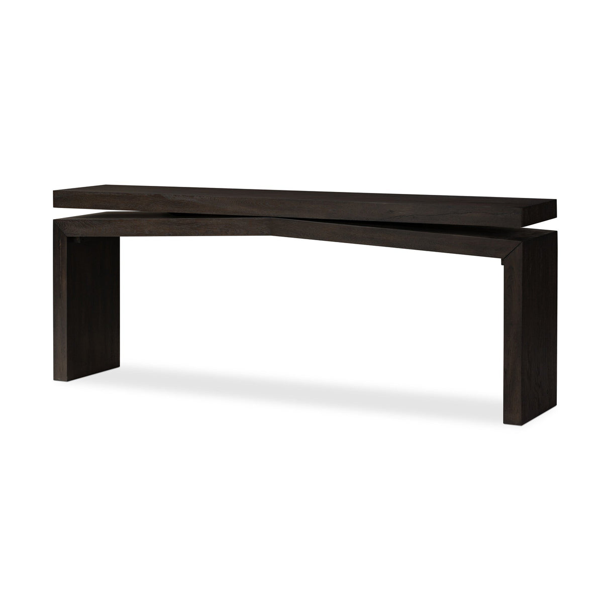 Matthes Console Table - 79" in Smoked Black Veneer from Four Hands - Luna Furniture