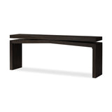 Matthes Console Table - 79" in Smoked Black Veneer from Four Hands - Luna Furniture
