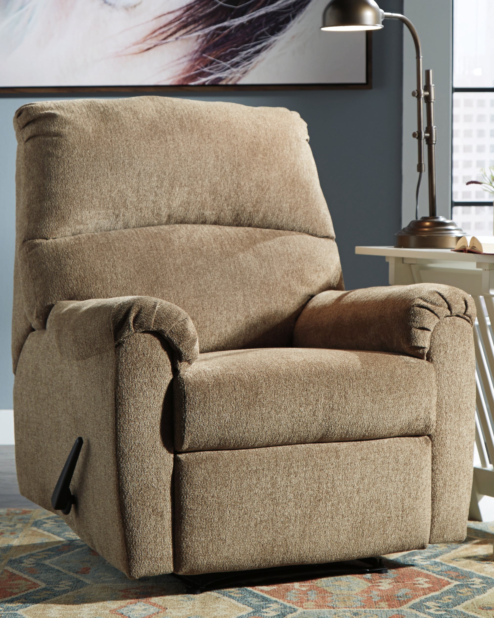 Ashley Nerviano Mocha Recliner – Luna Furniture
