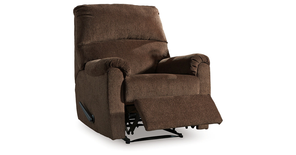 Nerviano Chocolate Recliner from Ashley Furniture - Luna Furniture