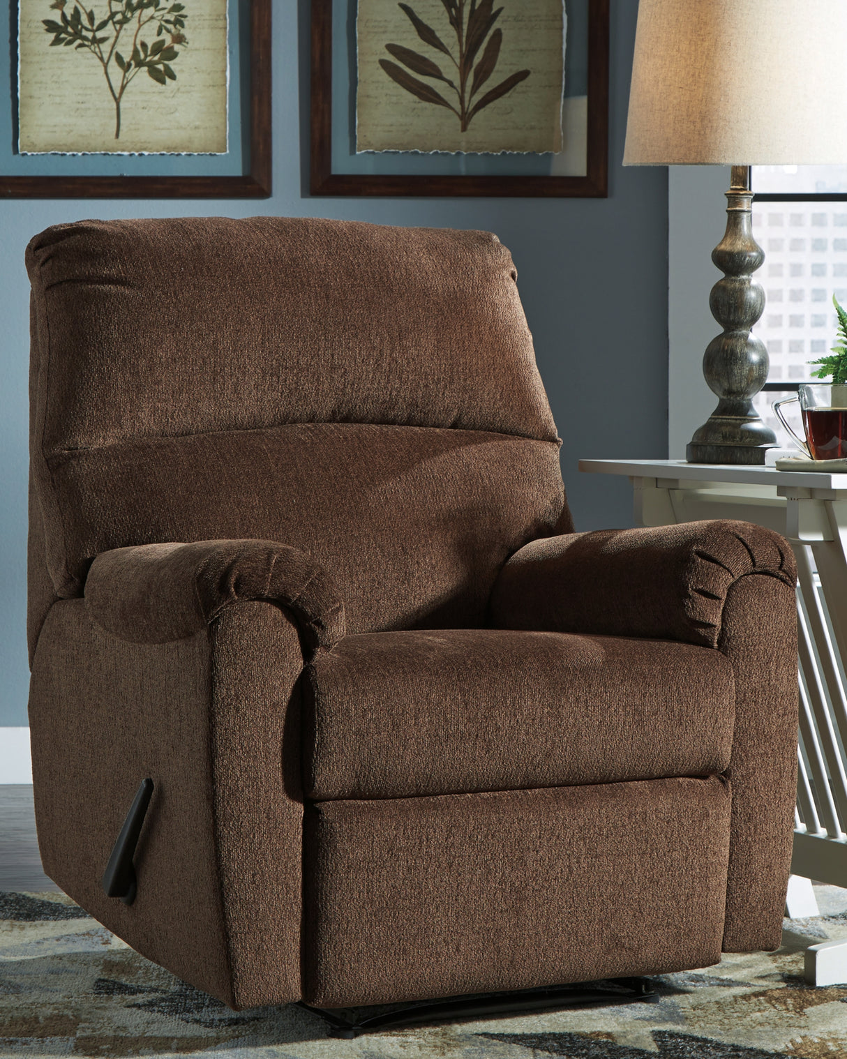 Nerviano Chocolate Recliner from Ashley Furniture - Luna Furniture