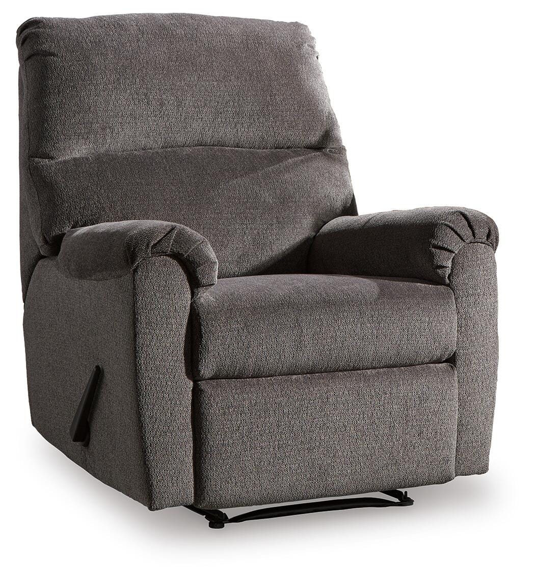 Nerviano Gray Recliner from Ashley Furniture - Luna Furniture