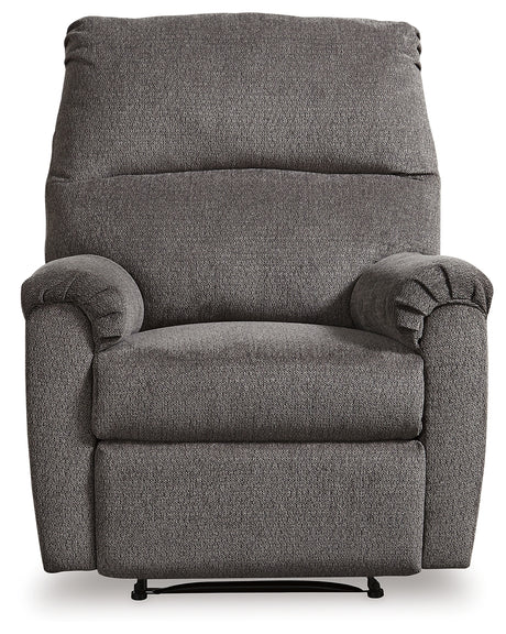 Nerviano Gray Recliner from Ashley Furniture - Luna Furniture