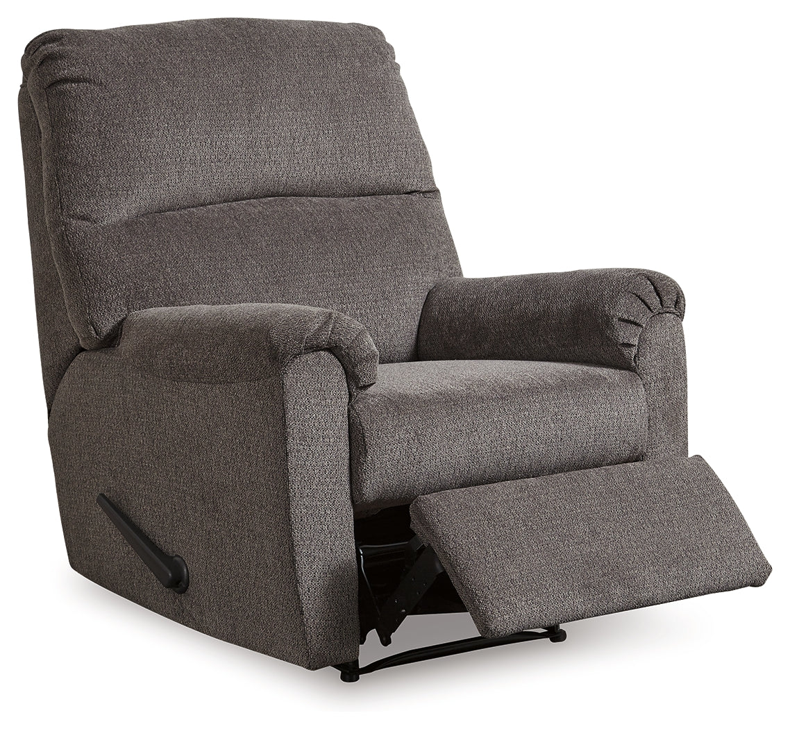 Nerviano Gray Recliner from Ashley Furniture - Luna Furniture