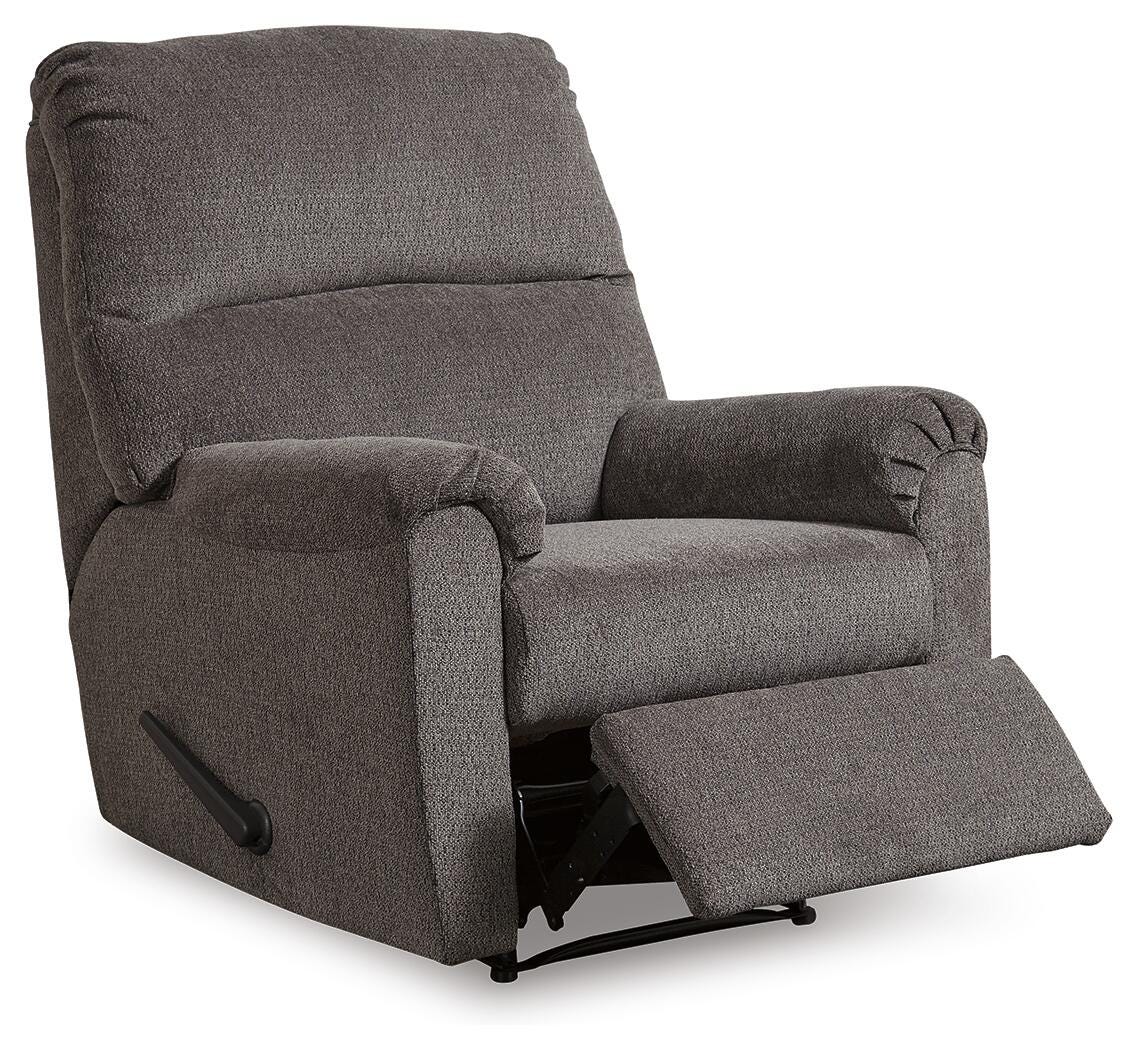 Nerviano Gray Recliner from Ashley Furniture - Luna Furniture
