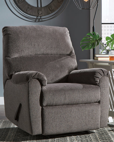 Nerviano Gray Recliner from Ashley Furniture - Luna Furniture
